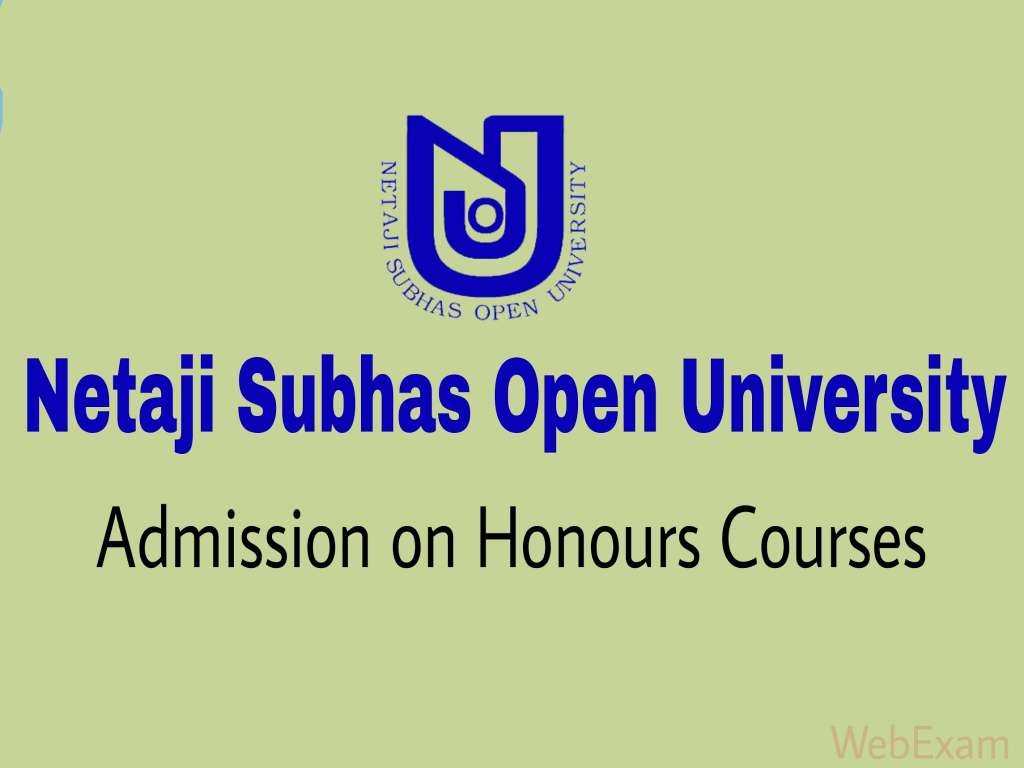 Netaji Subhas Open University BDP Admission 2018 Online - NSOU BDP ...