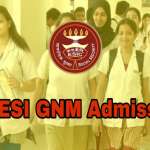 WB ESI GNM Nursing Training Admission 2022 Application Form & Merit List