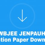 WBJEE JENPAS Question Paper Download of Previous Year – JENPAUH