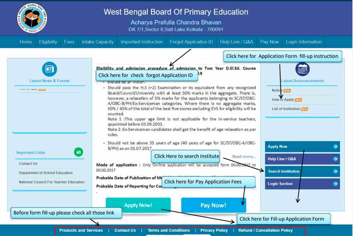 Fees apply. How to fill application form.