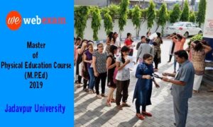 Read more about the article Master of Physical Education Course (M.P.Ed) at Jadavpur University 2019