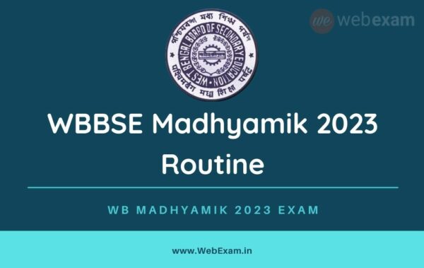 WBBSE Madhyamik Routine 2023: Download West Bengal 10th Exam Routine