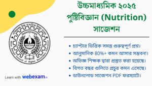 WBCHSE HS 2025 Nutrition Suggestion Download – উচ্চমাধ্যমিক নিউট্রিশন সাজেশন ২০২৫